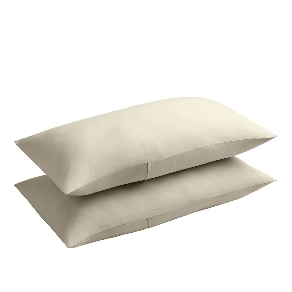 Linen Blend Pale Sand örngott 2-pack