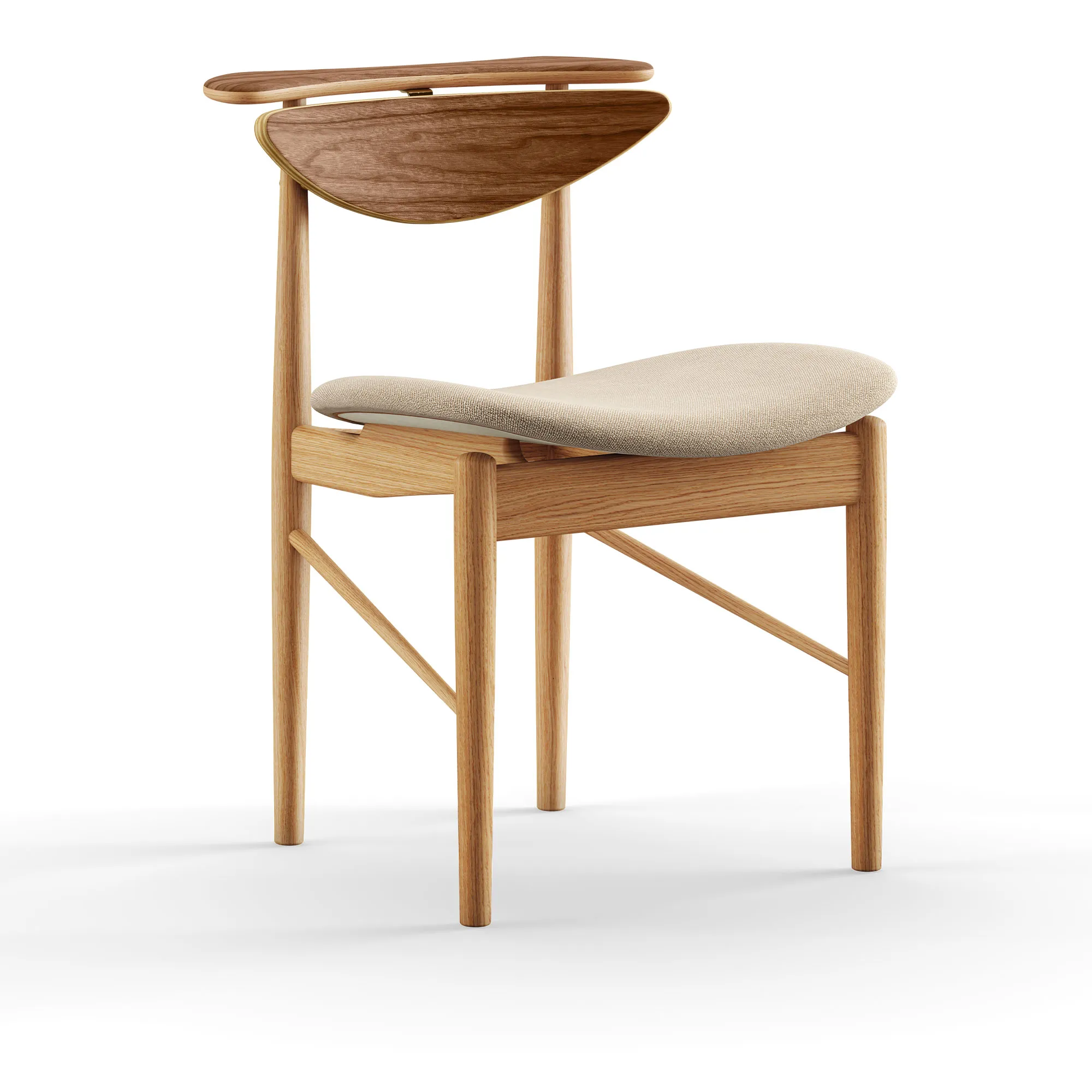 Reading stol Dark oiled Oak/Walnut - 1