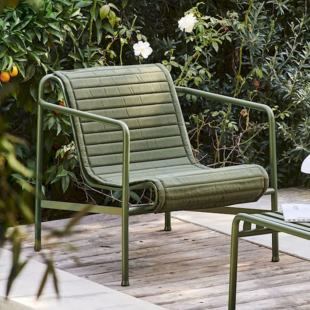 Palissade Quilted dyna loungestol låg