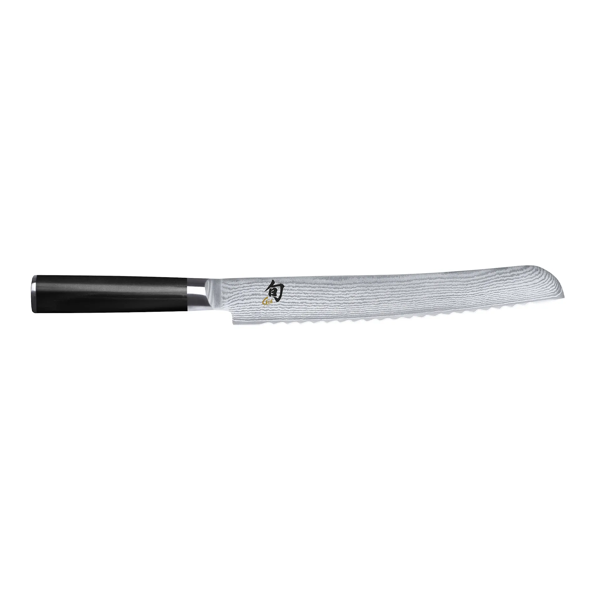 Shun Classic Brödkniv 23 cm, Svart handtag - KAI - NO GA