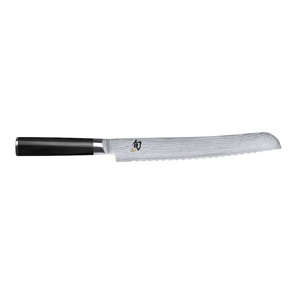 Shun Classic Brödkniv 23 cm, Svart handtag