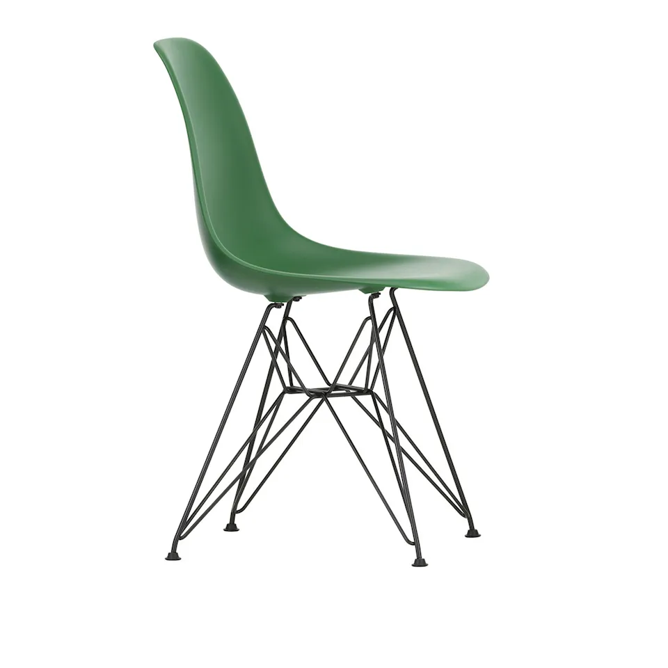Eames RE Plastic Chair DSR 17 Emerald Basic Dark Base