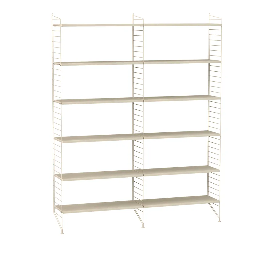 Vardagsrum hyllsystem A ask/beige