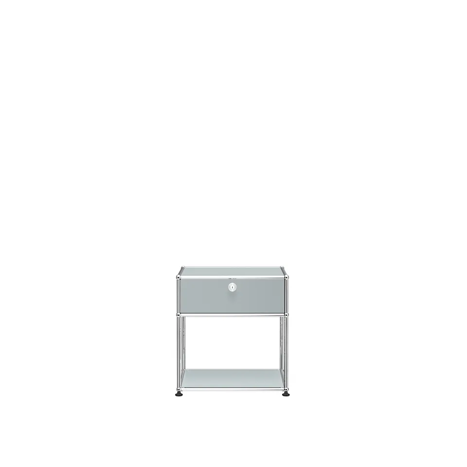 USM Haller 52 Side table, USM Matte Silver