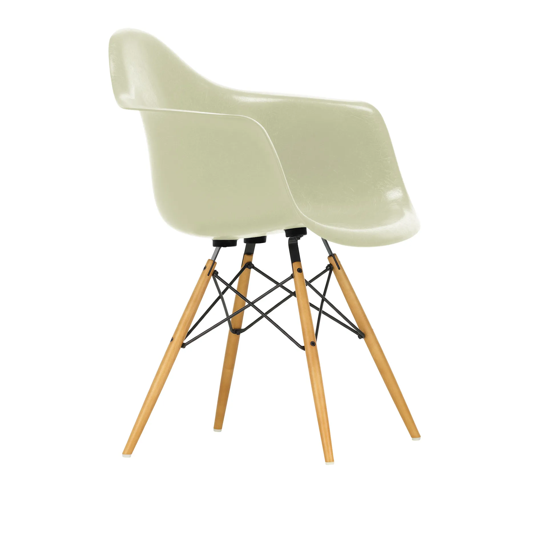 Eames Fiberglass Armchair DAW karmstol Golden Maple - Vitra - Charles & Ray Eames - NO GA