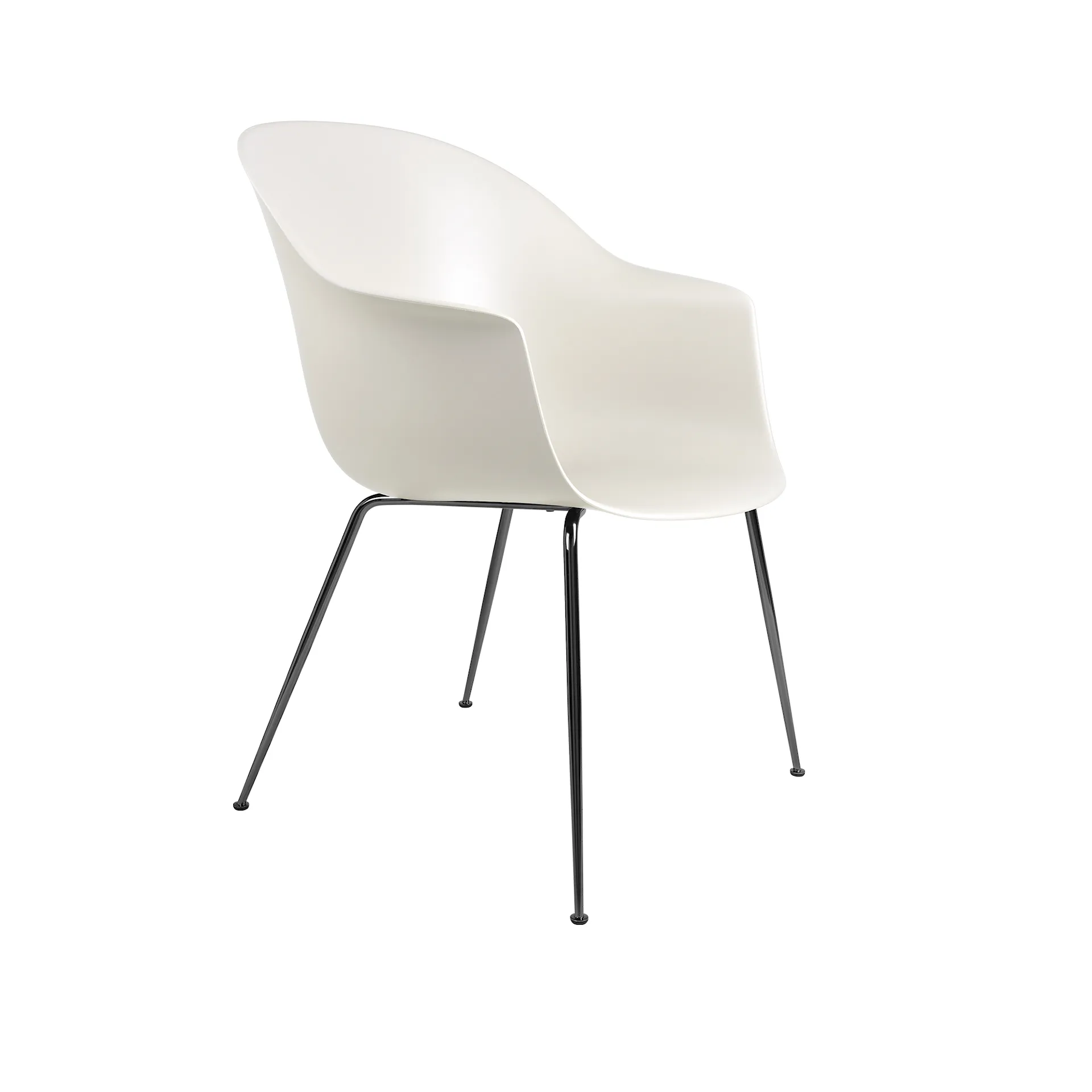 Bat Dining Chair Alabaster White - Oklädd - Gubi - GamFratesi - NO GA