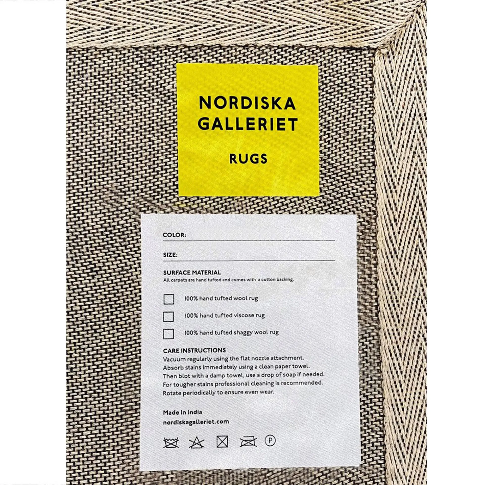 Solid Wool Rug Slate Gray - Nordiska Galleriet Rugs - NO GA