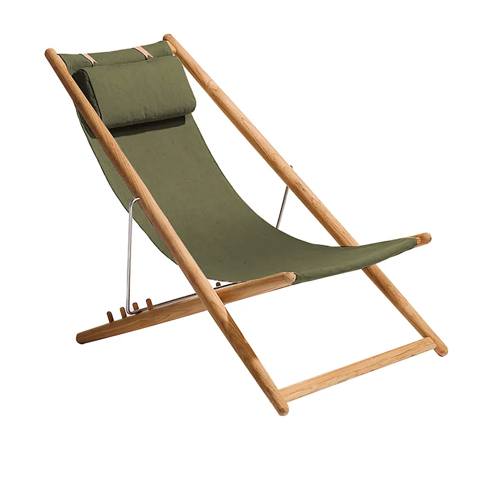 H55 Lounge Chair Green Sunbrella Heritage