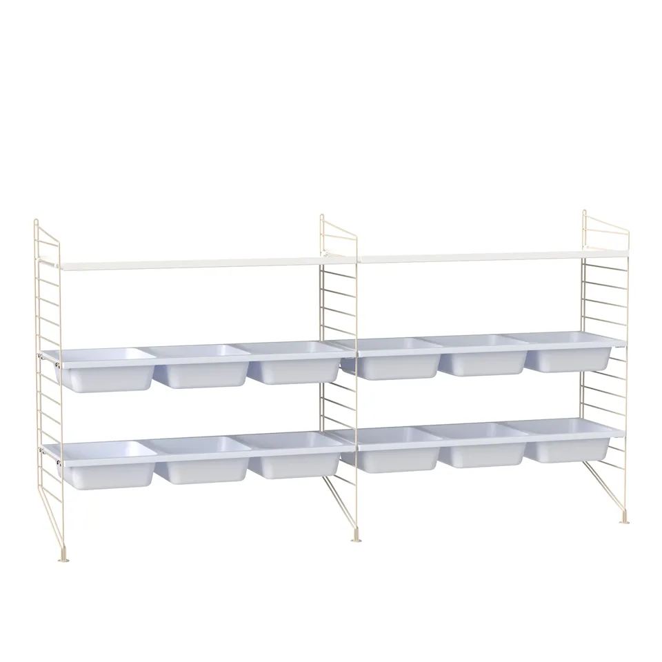 Barnrum hyllsystem F vit/beige