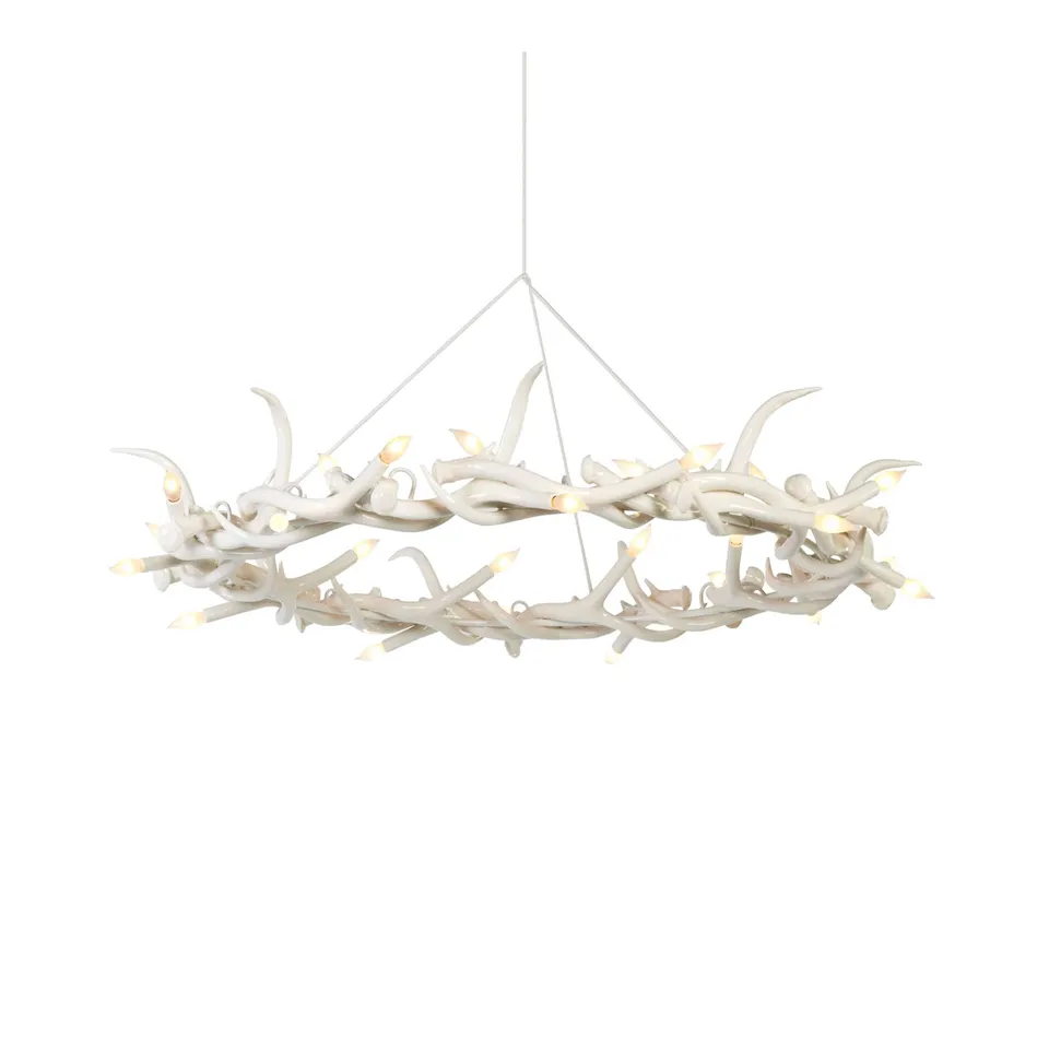 Superordinate Chandelier 27 Antlers Ring