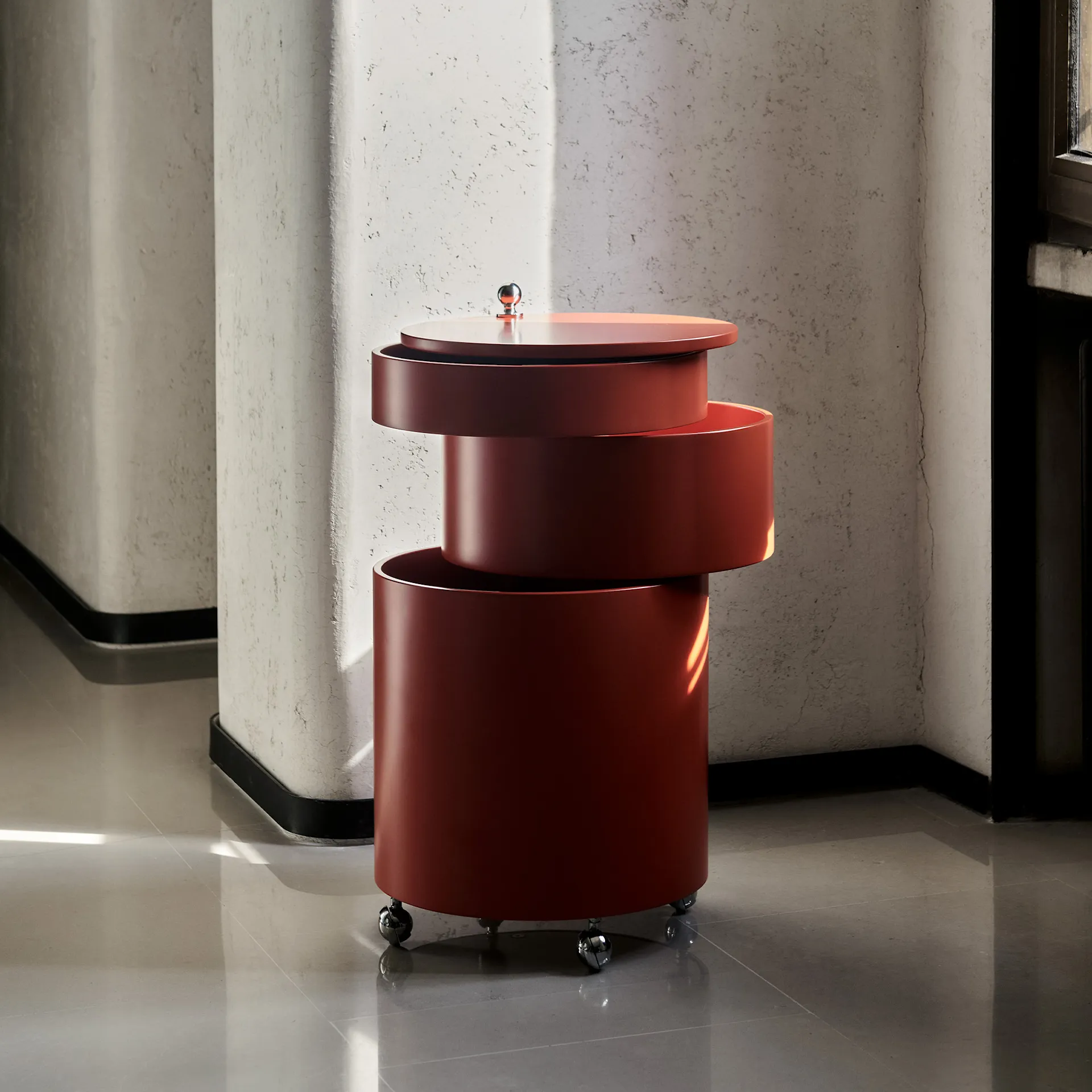 Barboy Side Table & Mobile Storage Unit - Verpan - Verner Panton - NO GA