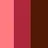 Raspberry, Dark Punch and Brown