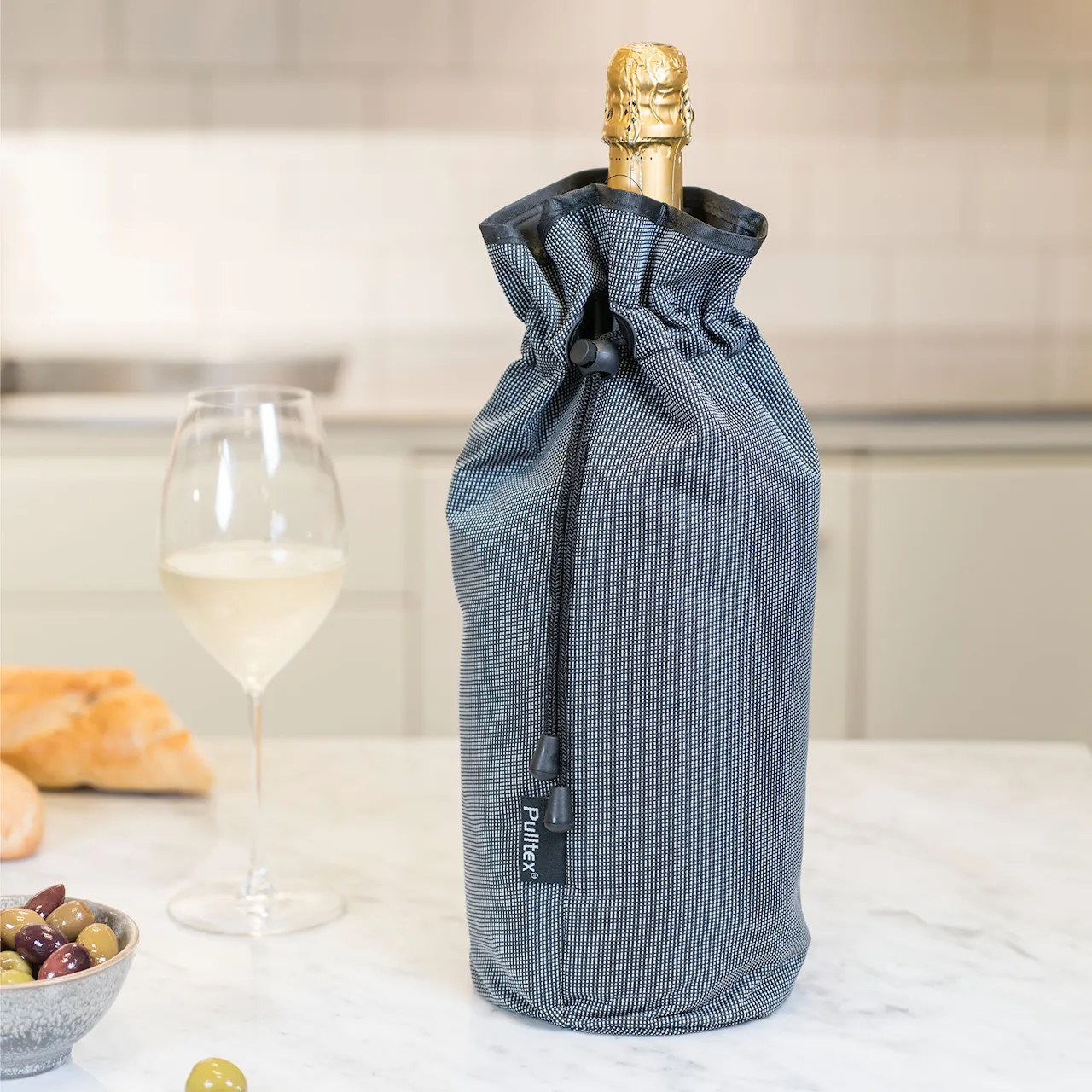 PWC champagnekylare magnumbuteljer grå