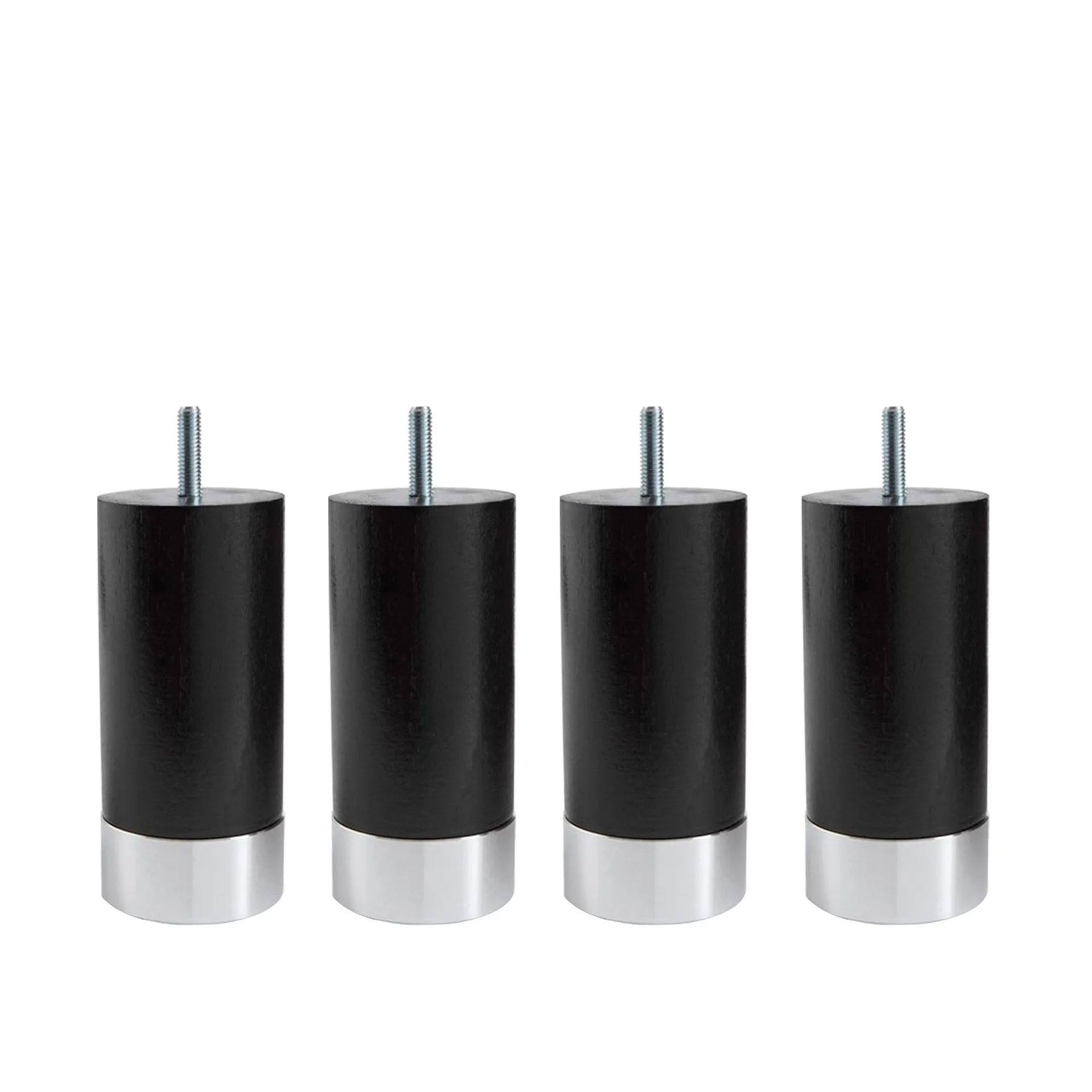 Cylinder Sängben Svart med Alu. 4-pack - Carpe Diem Beds - NO GA