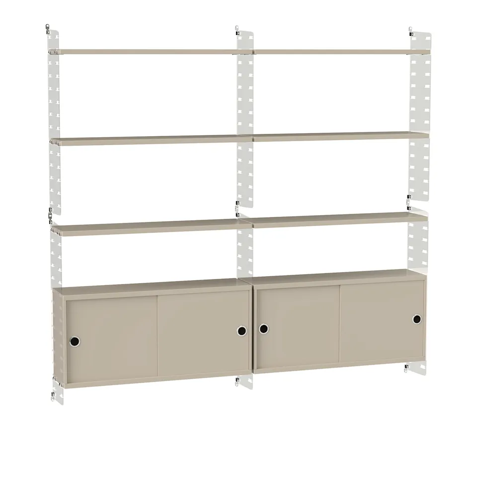 Vardagsrum hyllsystem C beige