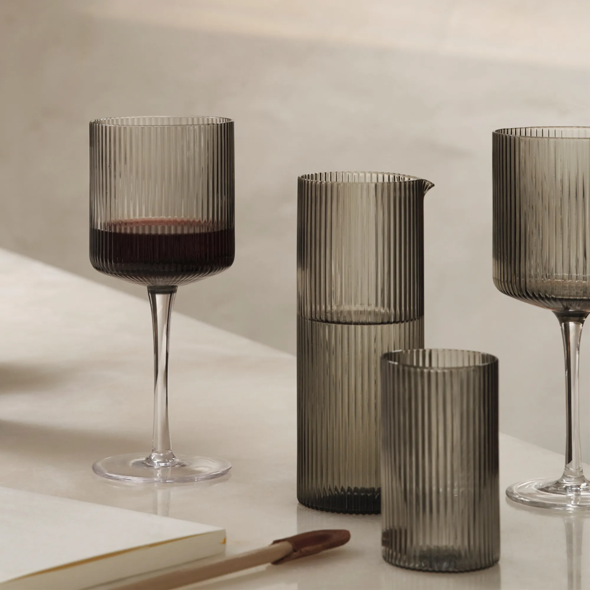 Ripple rödvinsglas 2-pack