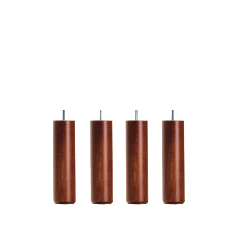 Dux SC sängben rund mahogany 4-pack