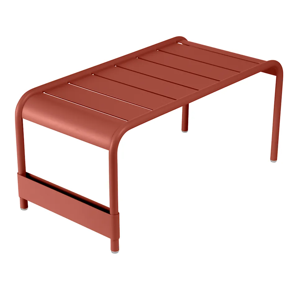 Luxembourg Large Low Table/Bench, Red Ochre