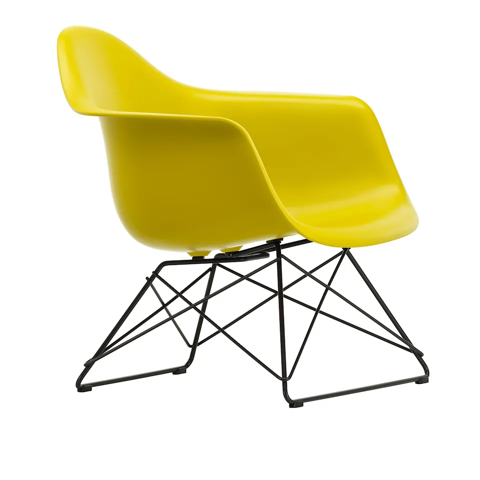 Eames Plastic Armchair LAR - 34 Mustard - Basic Dark Base