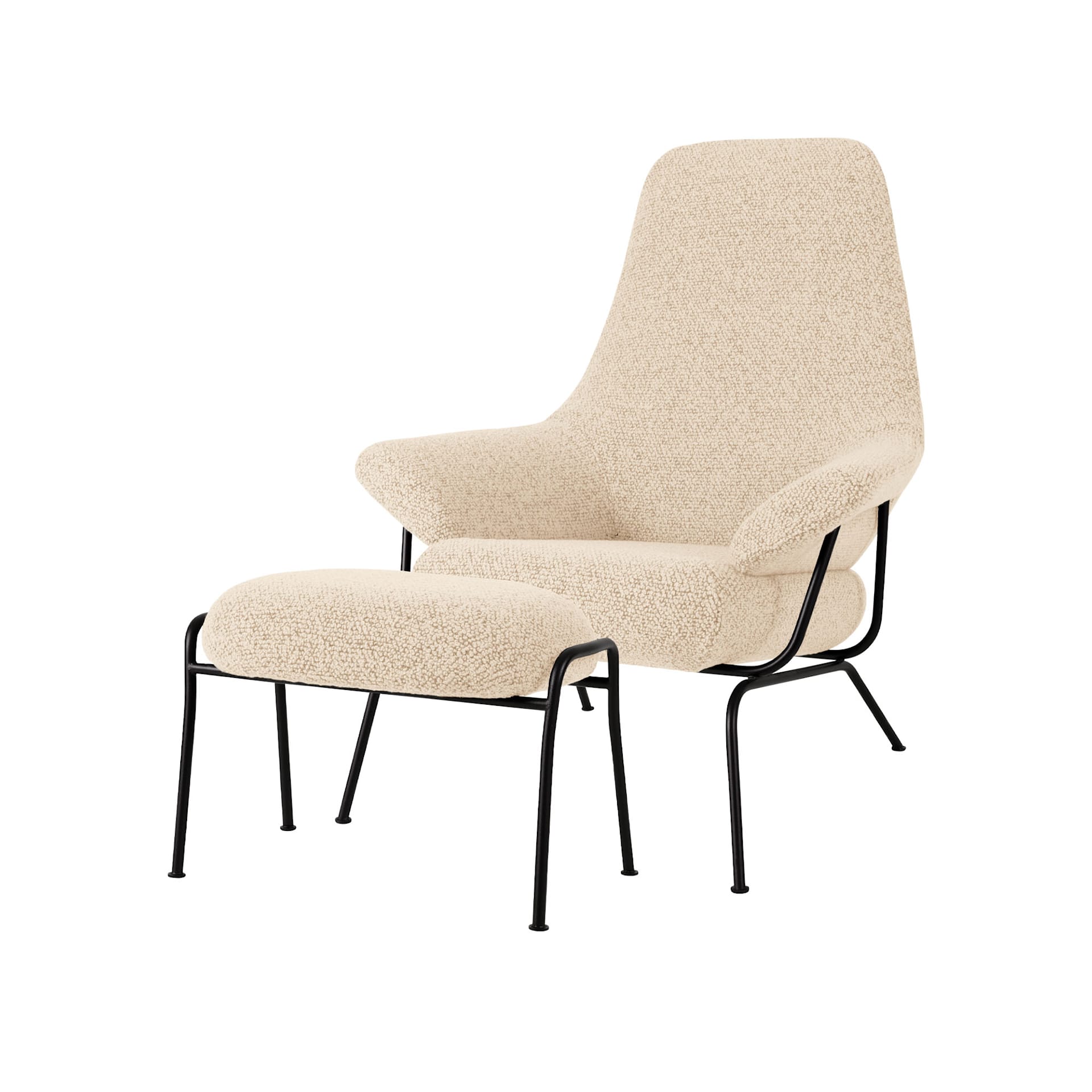 Hai Lounge Chair + Ottoman - Hem - NO GA