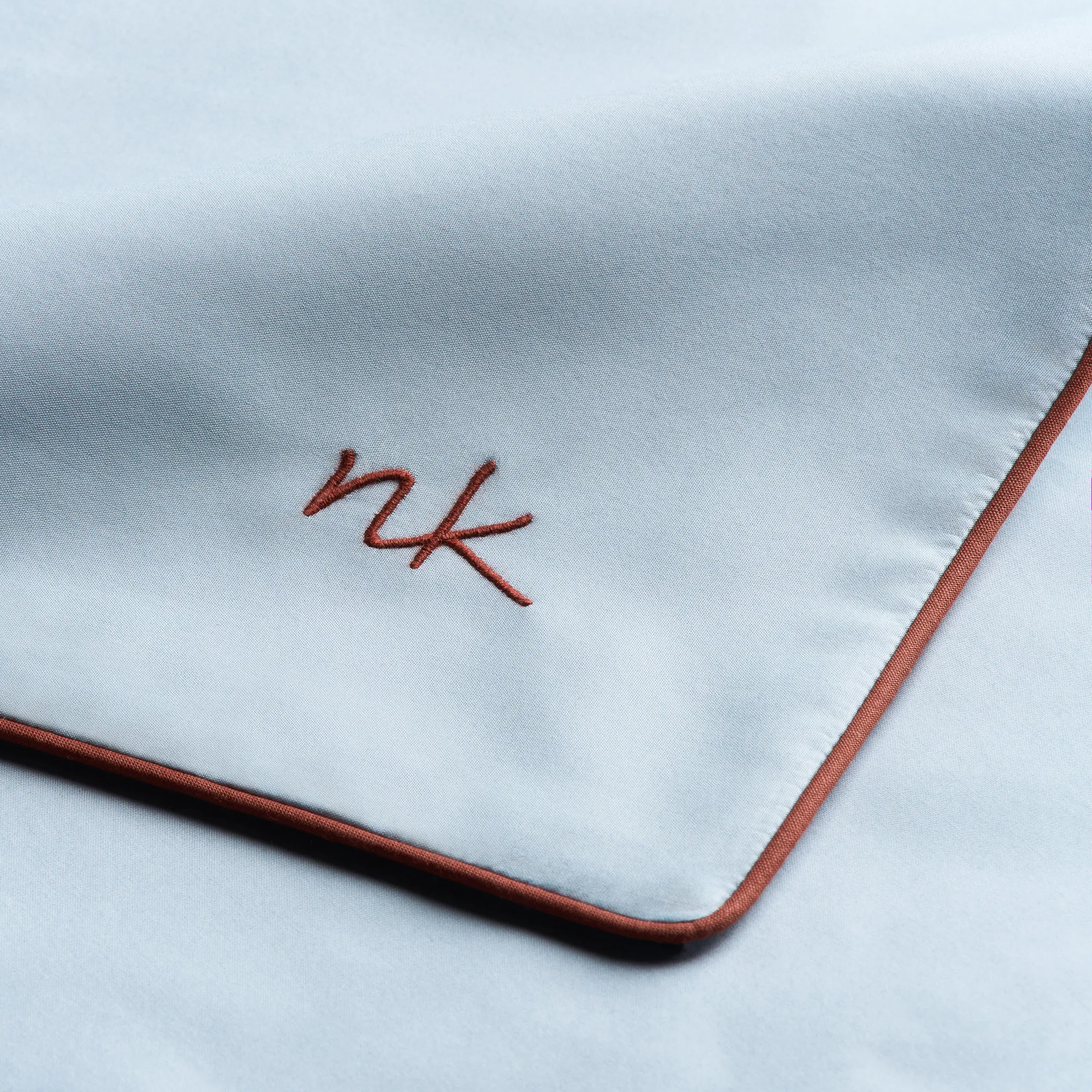 Percale Shirt Blue/Red örngott 2-pack - 5