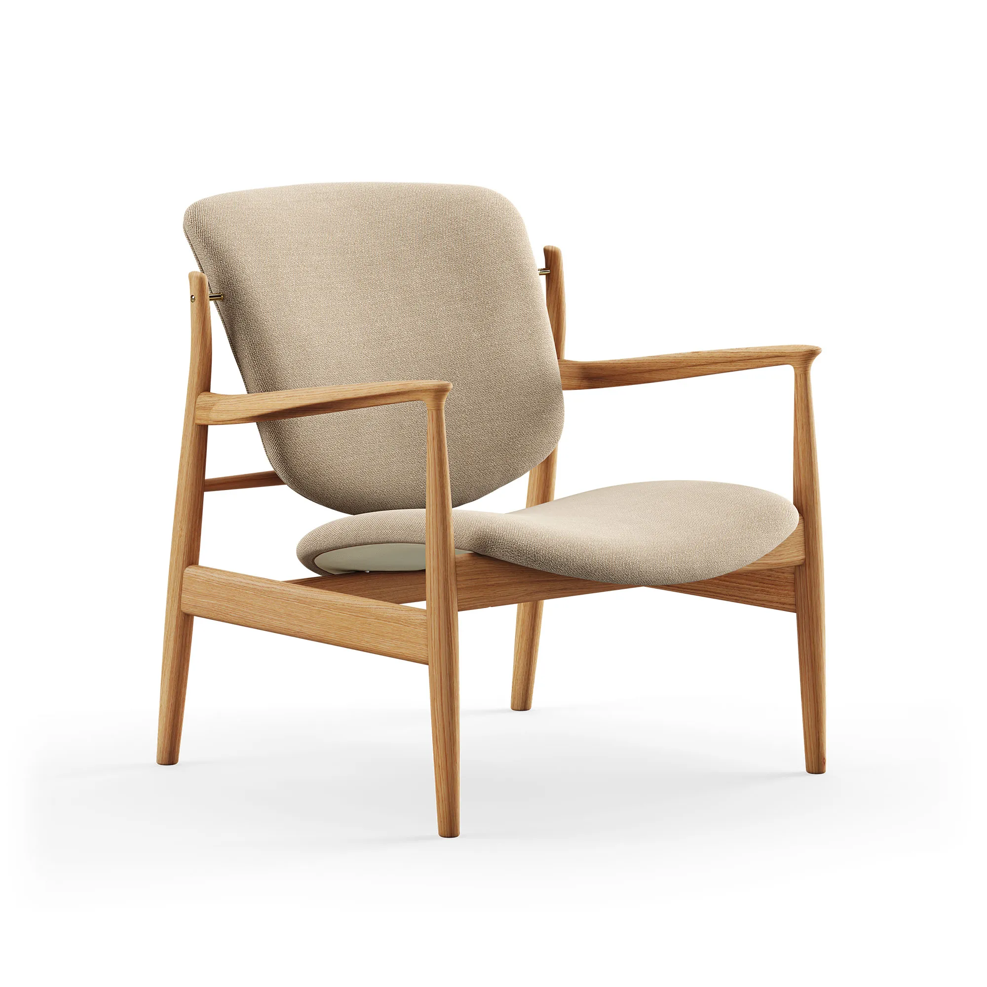 France fåtölj Dark oiled oak - 1