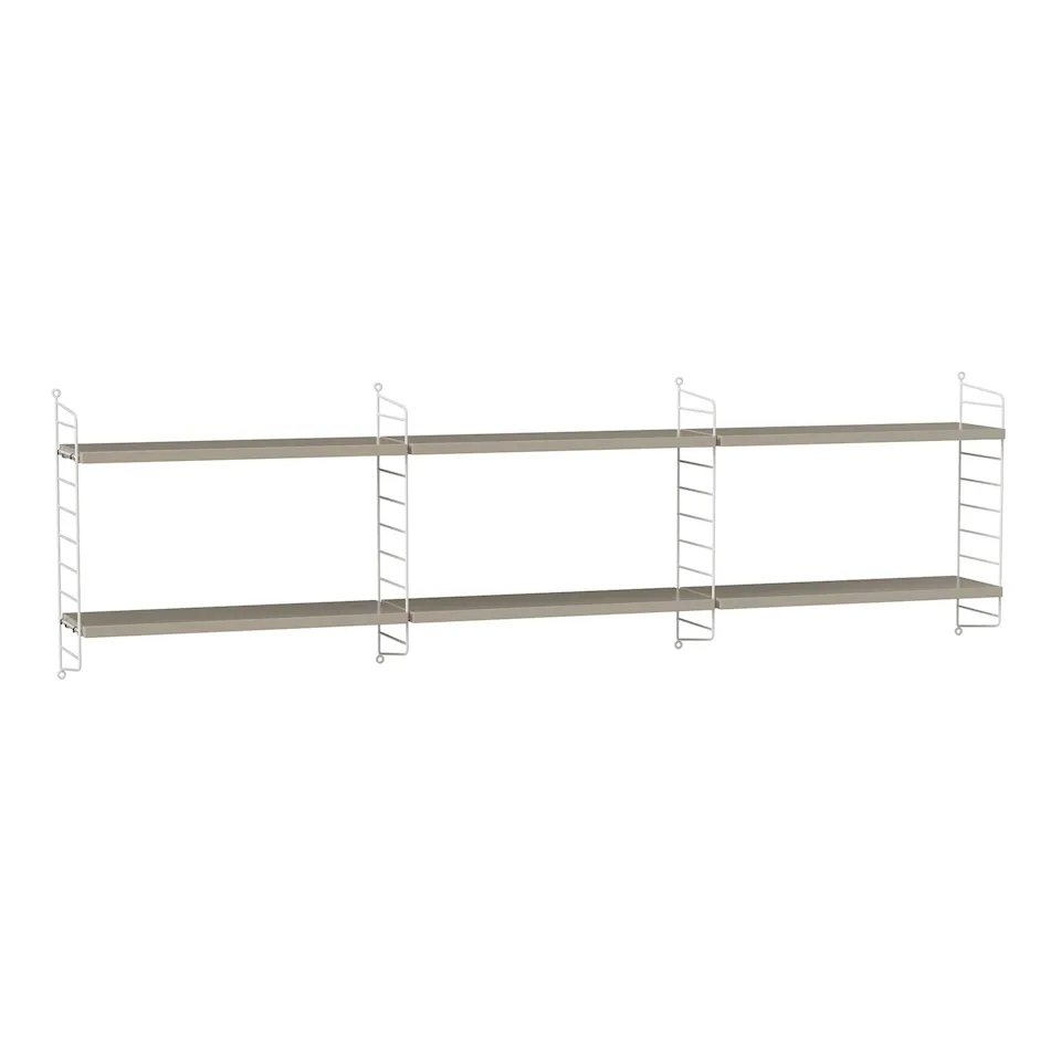 Sovrum hyllsystem E beige/vit