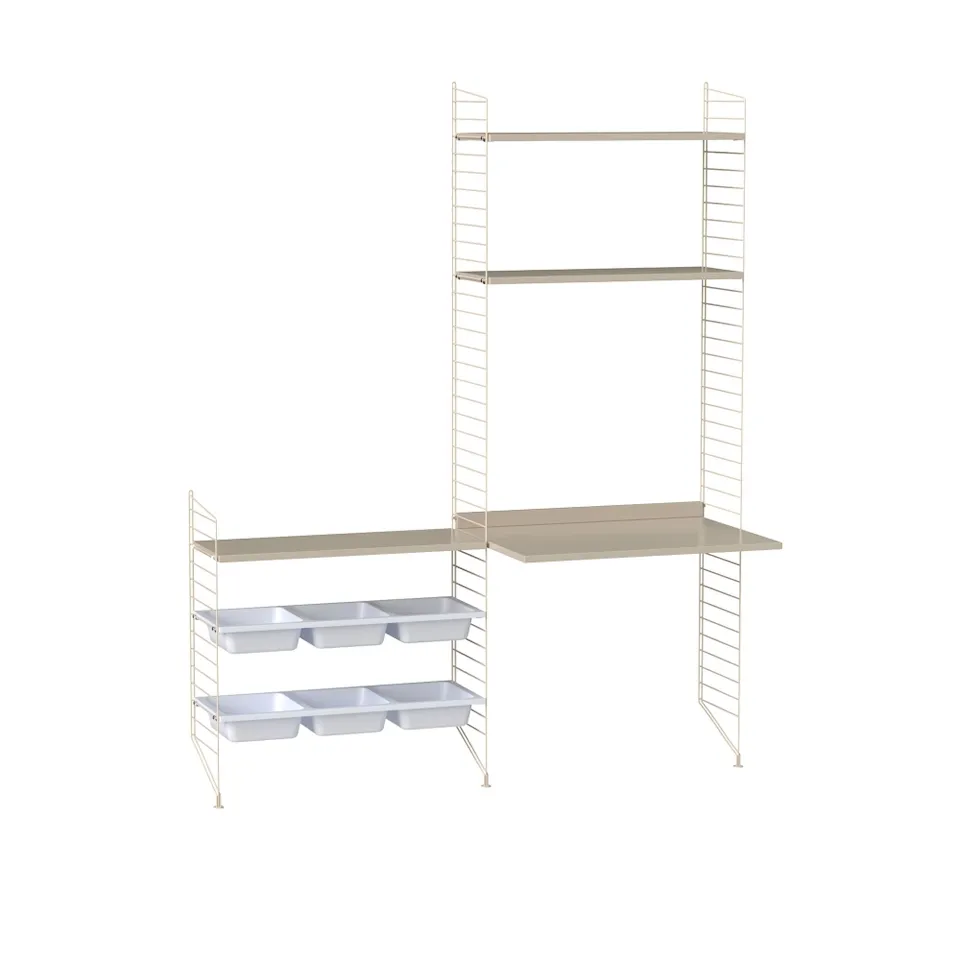 Barnrum hyllsystem E beige/beige