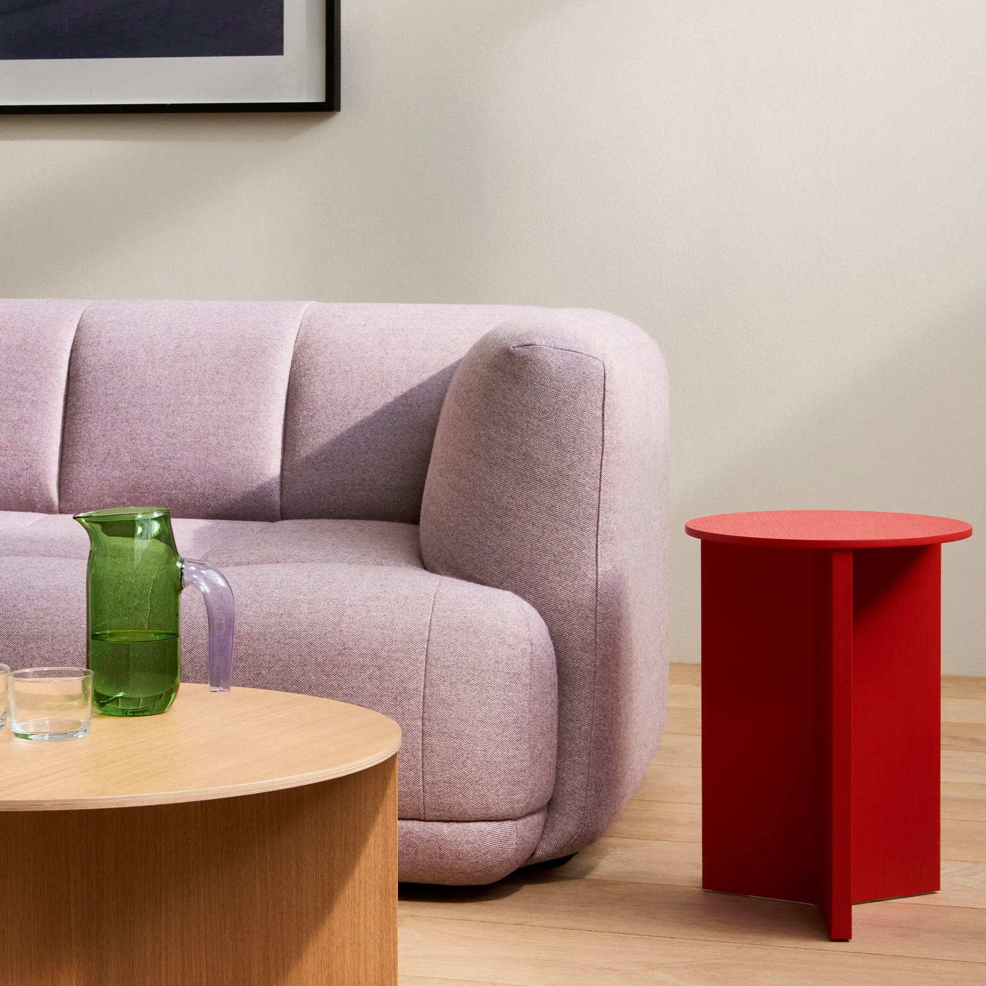 Slit soffbord Round High - 3