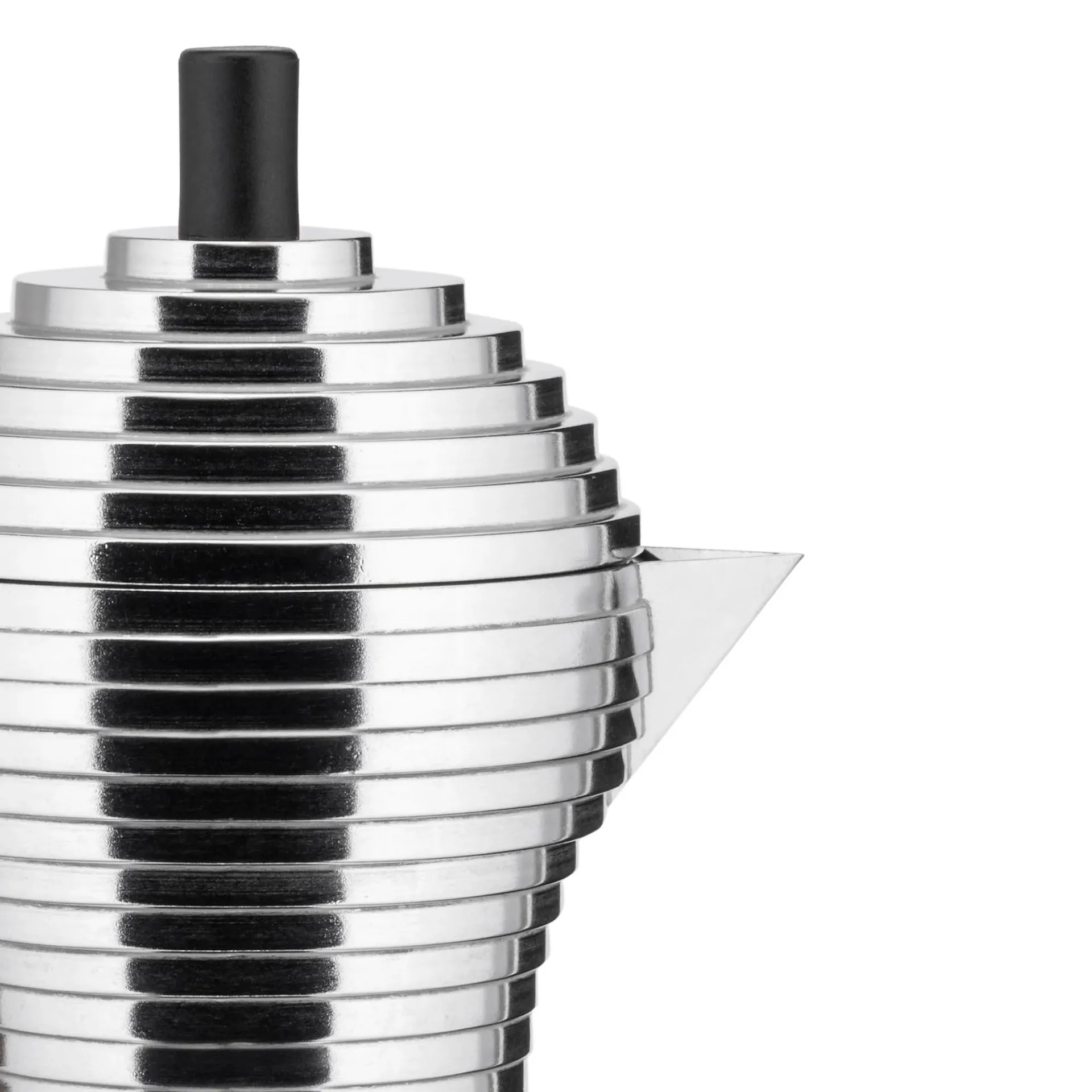 Pulcina Espresso coffee maker Silver - Alessi - NO GA