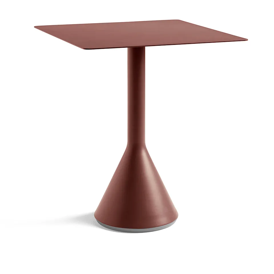 Palissade Cone Table L65 x W65 x H74 1 Column - Iron Red