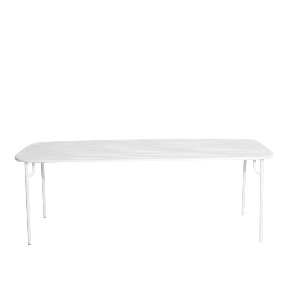 Week-End, Large Rectangular Table, White