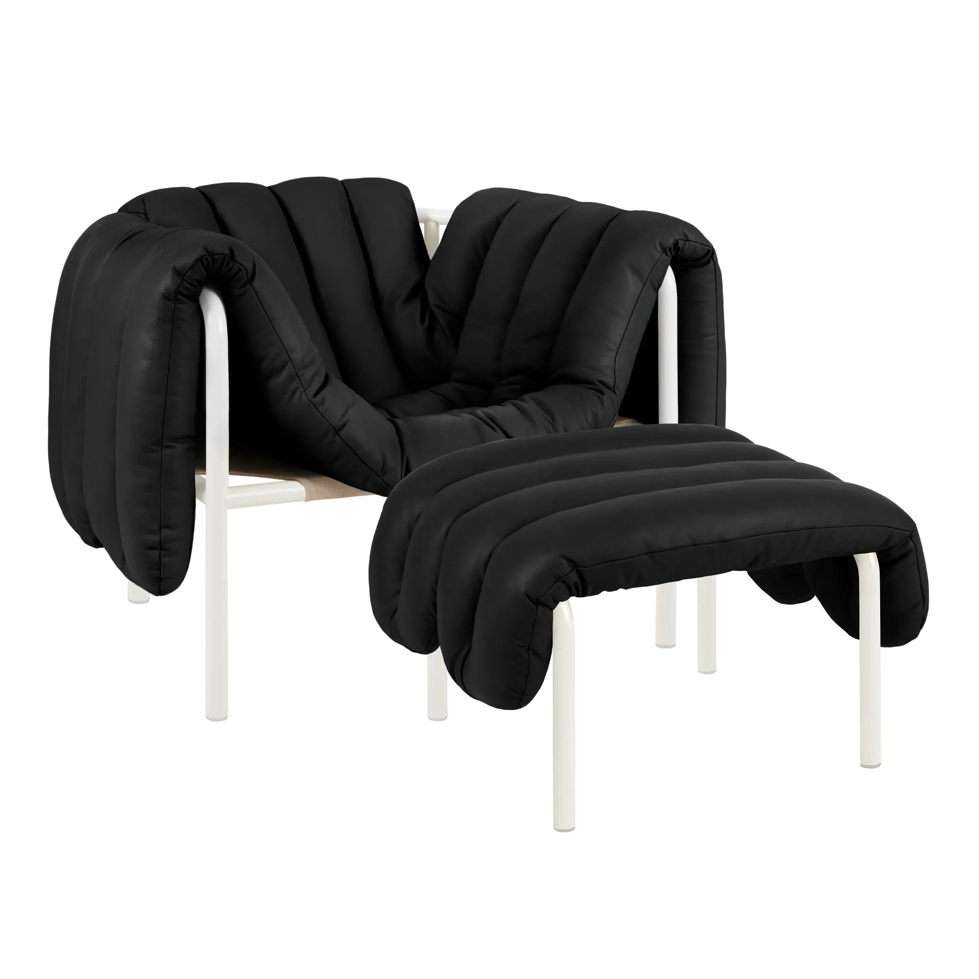 Puffy Lounge Chair + Ottoman - 1