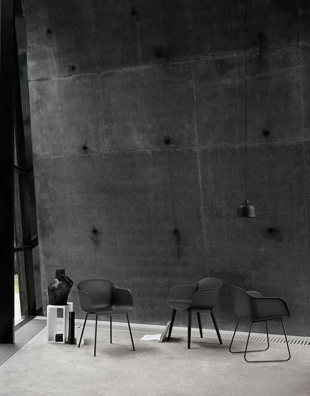 Fiber Armchair - Wood Base - 10