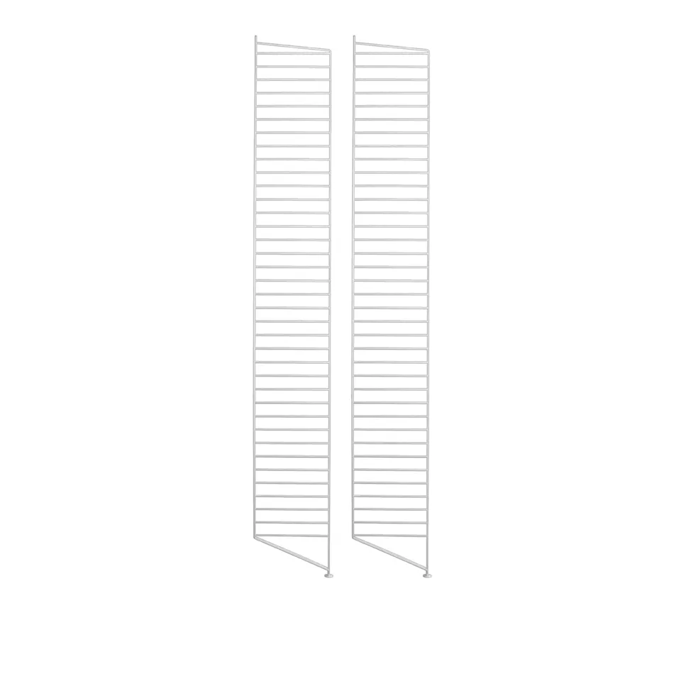 Golvgavel 200 x 30 cm 2-pack vit
