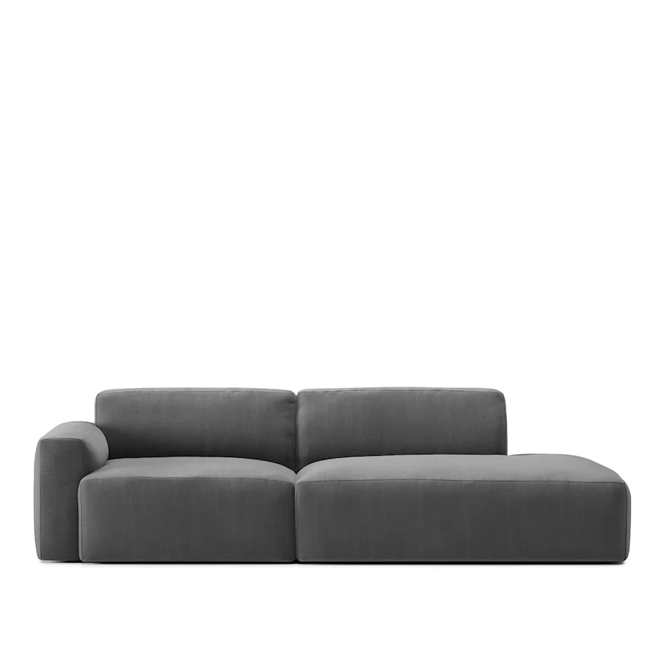 Brick 2-Seater Open End Right - Shadow Dark Grey