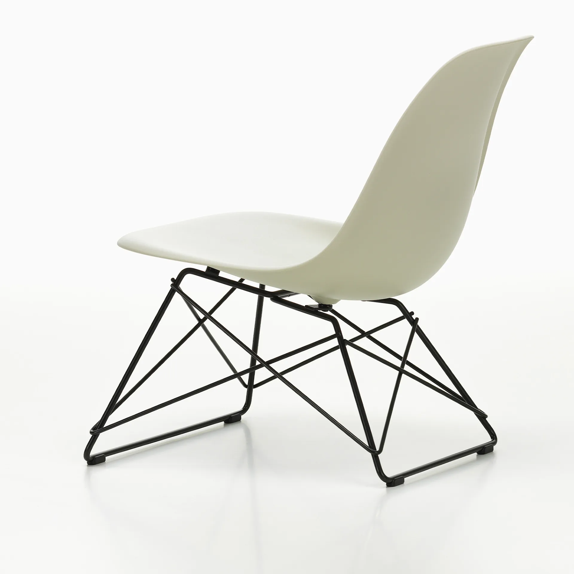 Eames RE Plastic Side Chair LSR stol White - Vitra - Charles & Ray Eames - NO GA