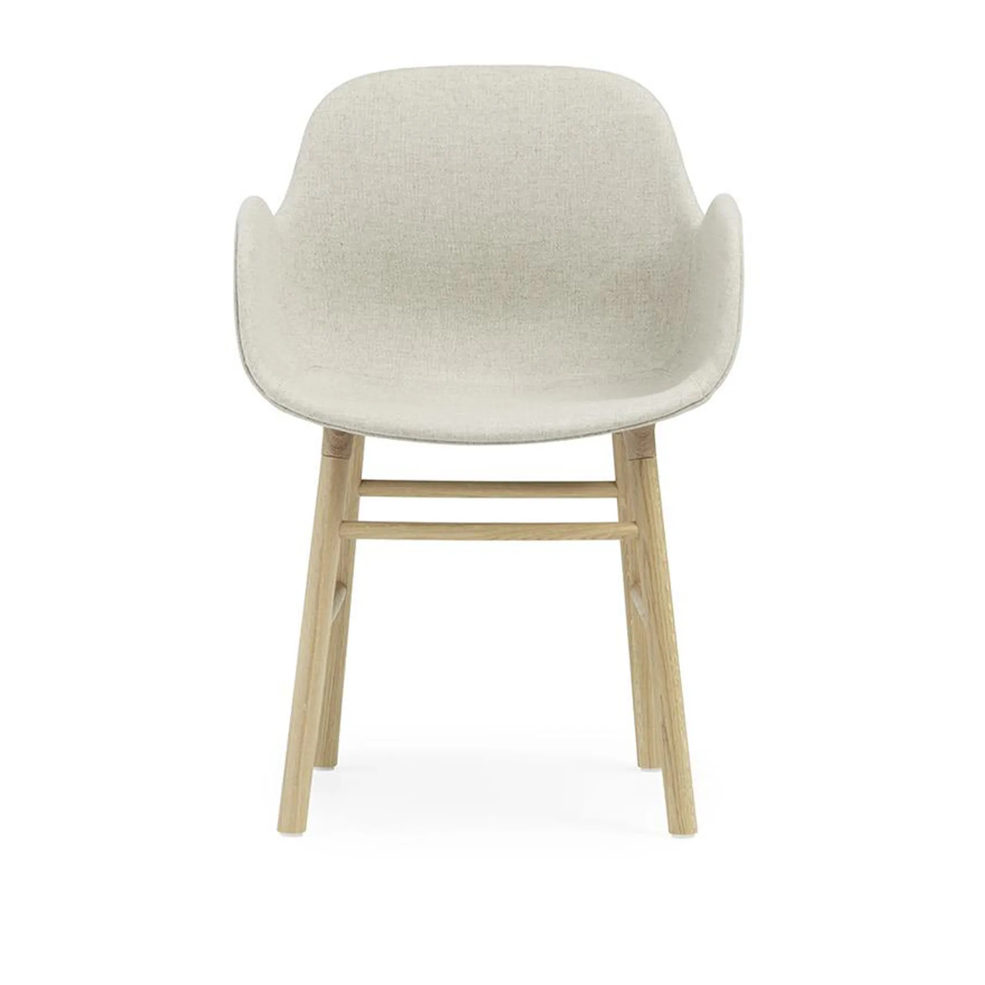 Form Armchair Full Upholstery Oak - 1