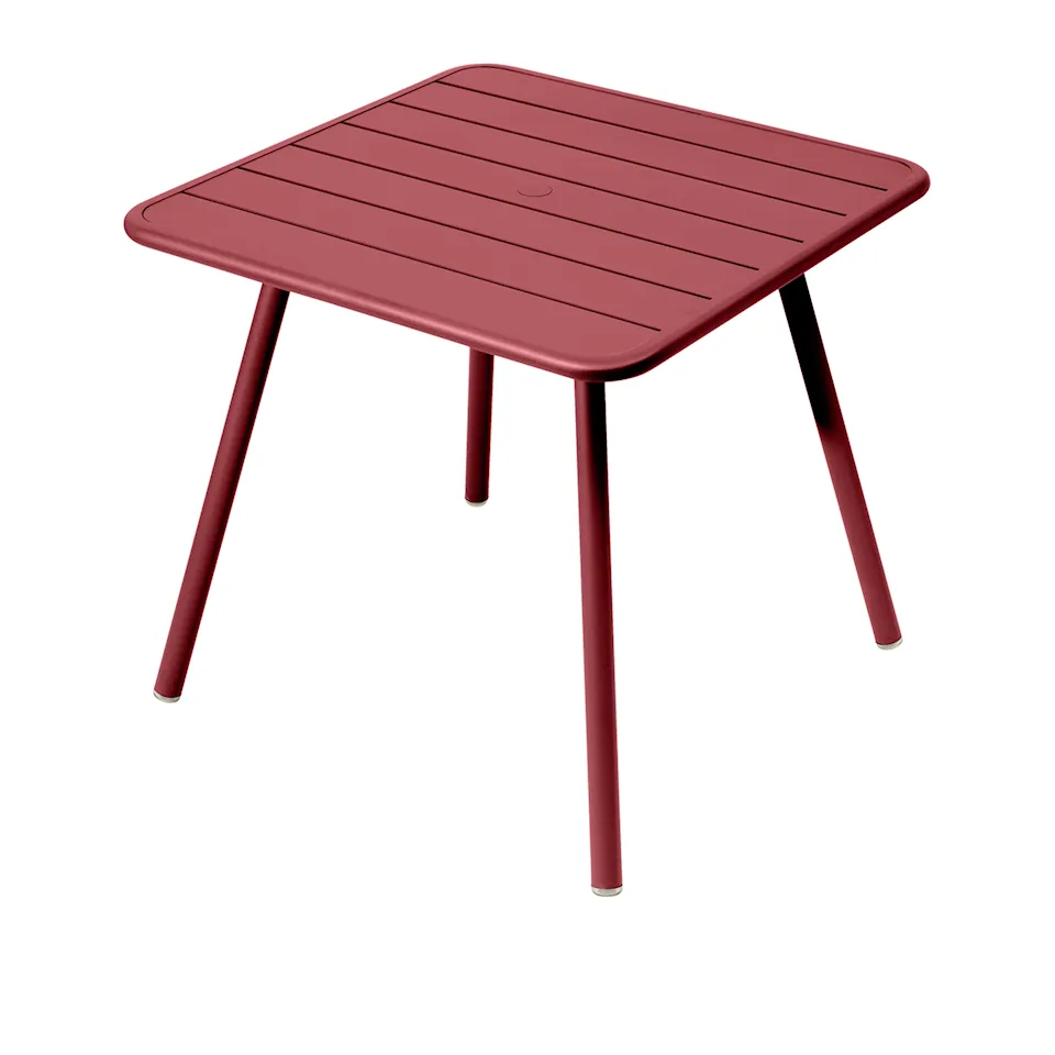 Luxembourg Four Leg Table 80 x 80 cm, Chili