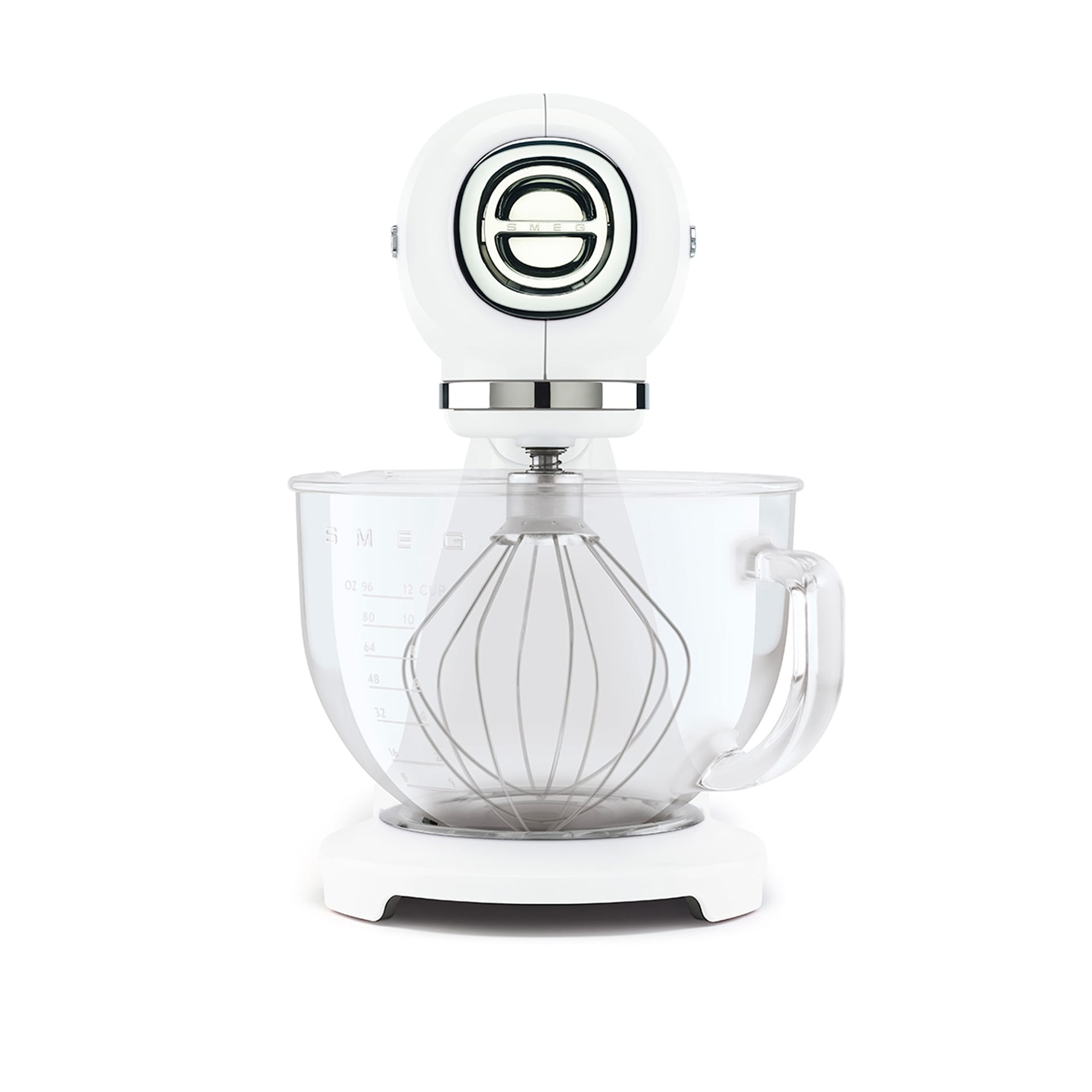 Smeg Stand Mixer With Glass Bowl White - Smeg - NO GA