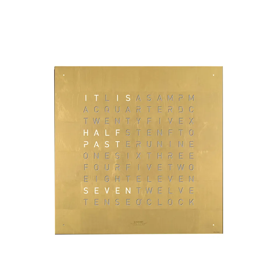 Qlocktwo Earth 45 Creator's Edition - Gold