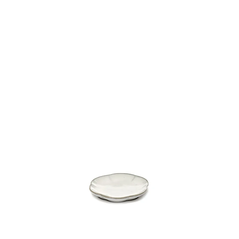 Inku Ribbed Plate - White